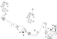 Stabilizator tylny / Dynamic Drive (33_1118) dla BMW 7' E65 745i Lim ECE