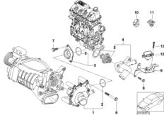 Pompa wody ukł. chłodn./termostat (11_3390) dla MINI Cabrio R52 Cooper S Cabrio USA