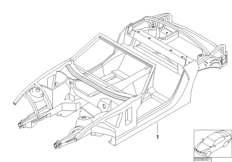 Szkielet karoserii (41_1447) dla BMW Z4 E85 Z4 M3.2 Roa USA