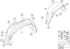 Obudowa wnęki koła (51_5495) dla MINI Cabrio R52 One Cabrio ECE