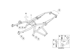 Tylna rama (46_0766) dla BMW R 1150 GS Adv. 01 (0441,0492) ECE