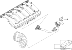 Sterowanie podciśnieniowe-silnik (11_3407) dla BMW 3' E46 325i Tou USA