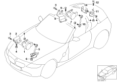Czujnik regulacji zasięgu świateł (31_0644) dla BMW Z4 E85 Z4 3.0i Roa USA