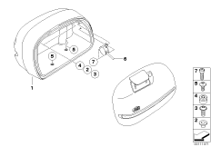 Kufer boczny, część dolna (46_0795) dla BMW R 1200 CL (0442,0496) USA