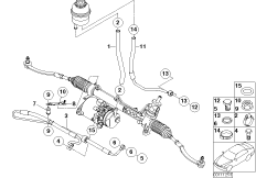 Hydr. układ kier./przewody oleju (32_1267) dla MINI Cabrio R52 Cooper Cabrio ECE