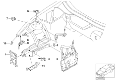 Konstrukcja przednia, uchwyt prawy (41_1450) dla BMW Z4 E85 Z4 2.5si Roa ECE