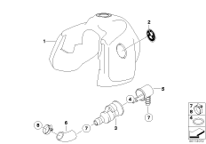 Zbiornik paliwa (16_0444) dla BMW R 1150 GS Adv. 01 (0441,0492) USA