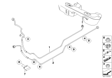 Przewód paliwa/Przewód przepłuk. pow. (16_0534) dla BMW 3' E46 325i Lim USA