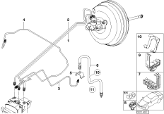 Przewód hamulcowy przedni DSC (34_1222) dla BMW X5 E53 X5 4.6is SAV USA