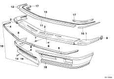 Spojler przedni M Technic (51_0495) dla BMW 6' E24 M635CSi Cou ECE