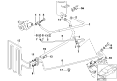 Hydr. układ kier./przewody oleju (32_0927) dla BMW 5' E39 M5 Lim USA