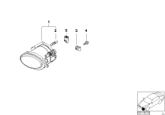 Reflektor przeciwmgłowy M Technic (63_0517) dla BMW 3' E46 318i Tou ECE