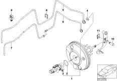 Wspomaganie siły hamowania, podciśn. (34_1220) dla MINI Cabrio R52 Cooper Cabrio ECE