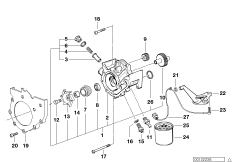 Pompa wody/oleju-filtr oleju (11_1881) dla BMW K 1200 RS 97 (0544,0554) USA