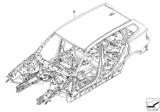 Szkielet karoserii (41_1511) dla BMW X3 E83 LCI X3 2.5si SAV ECE