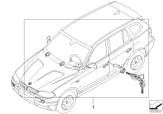 Komplet zamków (41_1532) dla BMW X3 E83 X3 3.0d SAV ECE