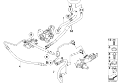 Hydr. układ kier./przewody oleju (32_1380) dla BMW 7' E65 740d Lim ECE