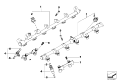 Przewód wtryskowy-zawór wtryskowy (13_1008) dla BMW 7' E66 760Li Lim ECE