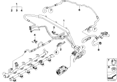 Instalacja wtryskowa - przewód paliwa (13_1009) dla BMW 7' E65 760i Lim USA