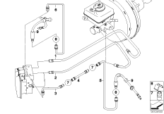 Przewód hamulcowy przedni (34_1594) dla BMW 6' E64 LCI 630i Cab ECE