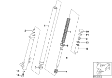 Rurka pion/Amortyzator (31_0636) dla BMW F 650 CS 04 (0177,0187) ECE