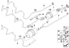 Przewody paliwa/Filtr paliwa (16_0544) dla BMW 7' E65 760i Lim USA