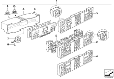 Panel obsługi automatycznej klimatyzacji (64_0623) dla BMW 7' E38 740i Lim USA
