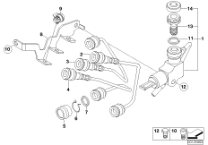 Modulator ciśn. integr. ABS, elem. dod. (34_1242) dla BMW K 1200 GT 01 (0548,0558) USA