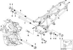 Zawieszenie silnika (46_0822) dla BMW R 1200 CL (0442,0496) USA