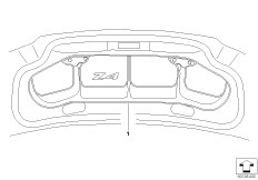System bagażnikowy (03_1403) dla BMW Z4 E85 Z4 3.0i Roa USA