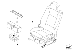 Fotel przedni kompletny (52_3033) dla BMW X3 E83 LCI X3 3.0si SAV ECE