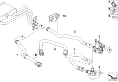 Zawór pompy węży wodnych IHKA podstawa (64_1337) dla BMW 5' E60 535d Lim ECE