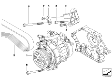 Sprężarka klimatyzacji/Elementy dod. (64_1618) dla BMW 6' E63 LCI 650i Cou ECE