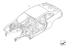 Szkielet karoserii (41_1561) dla BMW 6' E63 LCI 650i Cou ECE