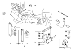 Wiązka kabli/skrzynki elektrycznej (61_1415) dla BMW C1 200 (0192) ECE