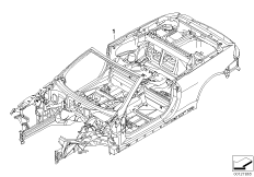 Szkielet karoserii (41_1563) dla BMW 6' E64 645Ci Cab ECE