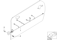 Wiązki kabli drzwi (61_1514) dla MINI R53 Cooper S 3-drzwiowy ECE