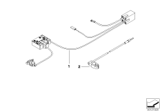 Kabel 2. akumulatora poj. służb (61_1707) dla BMW 3' E46 330xd Tou ECE