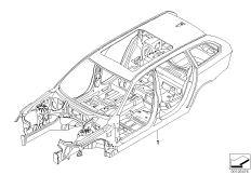 Szkielet karoserii (41_1568) dla BMW 5' E61 LCI 523i Tou ECE