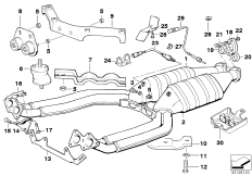 Katalizator/Sonda lambda (18_0174) dla BMW 8' E31 850Ci Cou USA