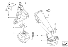 Zawieszenie silnika (22_0095) dla BMW X3 E83 LCI X3 2.5si SAV THA