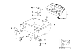 Dolna część Top Case (46_0529) dla BMW K 1200 LT 99 (0545,0555) USA