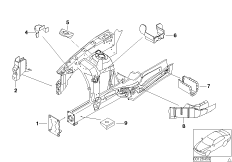 Konstrukcja przednia, uchwyt prawy (41_1283) dla BMW X5 E53 X5 4.6is SAV USA