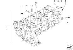 Głowica cylindrowa (11_2090) dla BMW 3' E46 318d Lim ECE