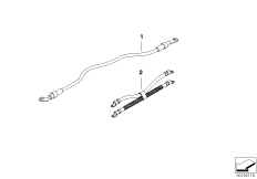 Kabel podgrz. przepływowego / Dogrzew. (61_1727) dla BMW 3' E46 330d Lim ECE