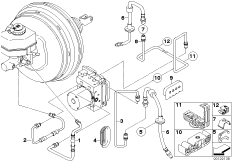 Przewód hamulcowy przedni (34_1373) dla BMW X3 E83 X3 2.0i SAV ECE