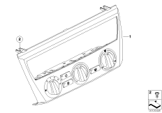 Panel obsługi klimatyzacji (64_1397) dla BMW X3 E83 LCI X3 2.0i SAV ECE
