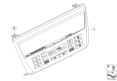 Panel obsługi automat. klimatyzacji AUC (64_1398) dla BMW X3 E83 LCI X3 3.0si SAV ECE
