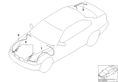 Kabel naprawczy gł. wiązki kabli (61_1237) dla BMW 3' E46 318Ci Cab ECE