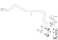 Stabilizator tylny (33_1203) dla BMW X3 E83 X3 2.0d SAV ECE